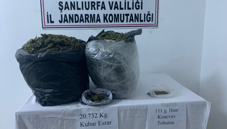 Şanlıurfa’da uyuşturucuyu satamadan yakalandı