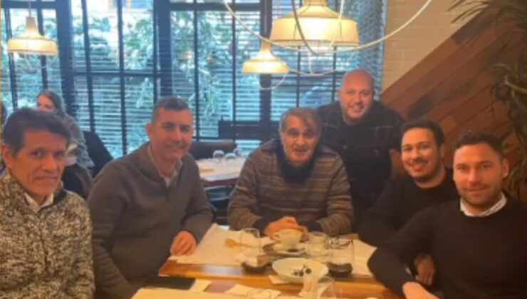 Şenol Güneş ve ekibi yemekte bir araya geldi