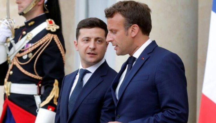 Ukrayna Devlet Başkanı Zelenskiy ile Fransa Cumhurbaşkanı Macron telefonda görüştü