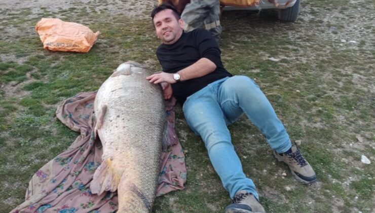 Adıyaman’da 180 boyunda turna balığı avlandı