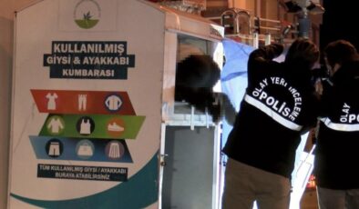 Bursa’da giysi kumbarasından eşya almaya çalışan kişi, sıkışarak öldü