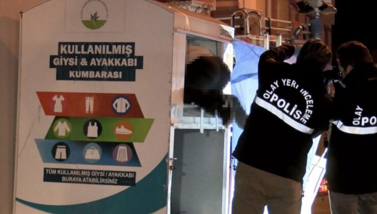 Bursa’da giysi kumbarasından eşya almaya çalışan kişi, sıkışarak öldü