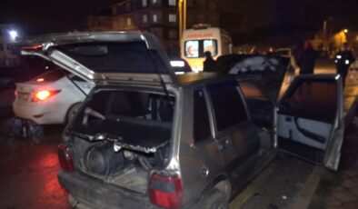 Kırıkkale’de kontağı çeviren sürücünün aracı alev aldı