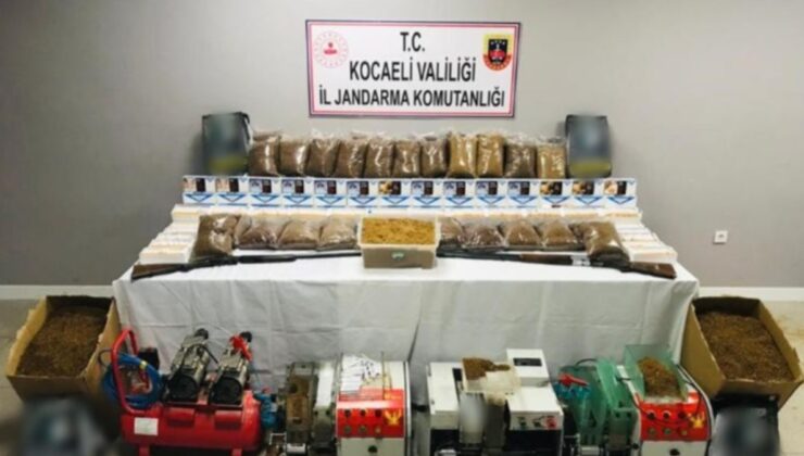 Kocaeli’de binlerce makaron ele geçirildi