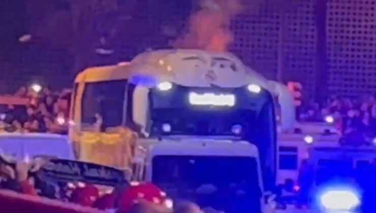 Maç öncesi Real Madrid otobüsüne saldırı