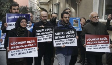 Yunanistan Konsolosluğu’nda mülteci ölümleri protesto edildi