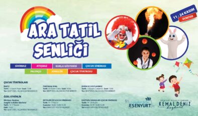 ÇOCUKLAR ARA TATİLDE EĞLENCEYE DOYACAK