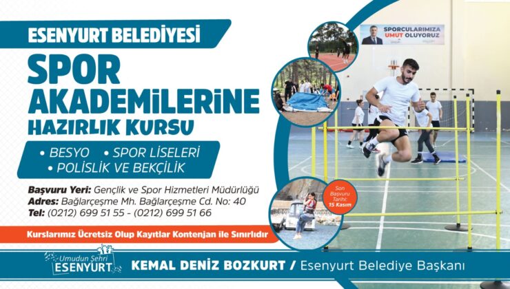 SPOR AKADEMİSİNDEN YÜZDE YÜZ BAŞARI