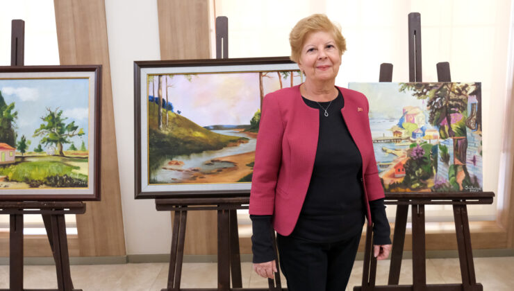 Sanatseverler Çobanoğlu’nun resim sergisinde buluştu