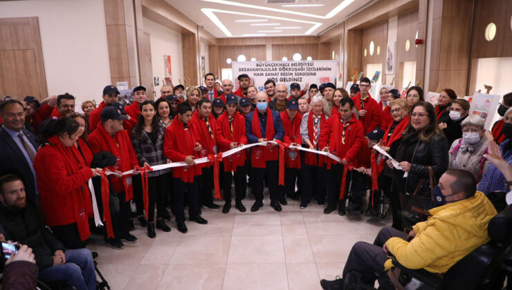 Dezavantajlı izcilerin eşsiz ve özel eserleri sergilendi