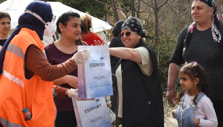 <strong>Esenyurtlu kadınlar Hataylı kardeşlerini unutmadı</strong>