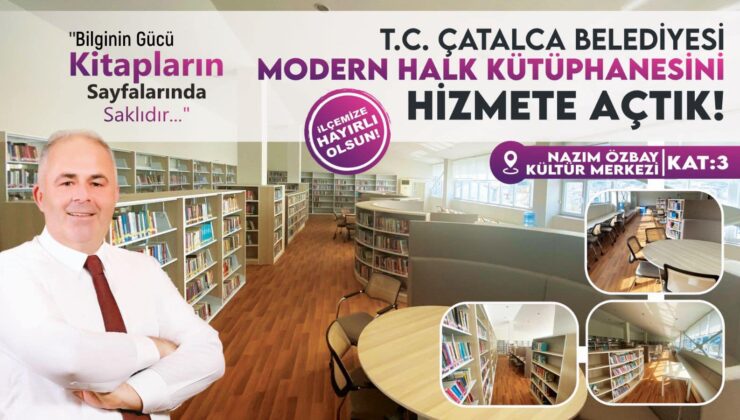 Başkan Mesut Üner’den Çatalca’ya Kütüphane Müjdesi