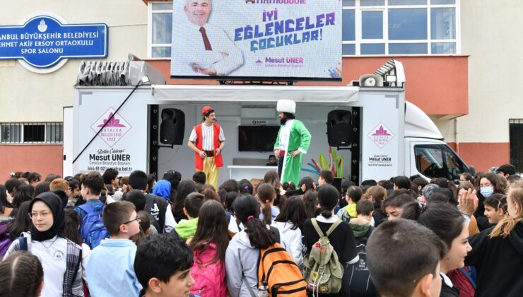 Çatalca’da binlerce çocuk Tiyatrobüs neşesi yaşadı