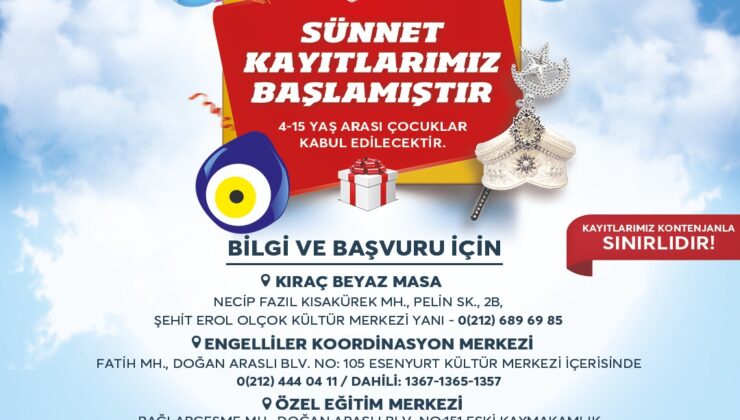 Esenyurt’ta toplu sünnet kayıtları başladı