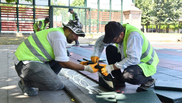 İlçe genelindeki parklar yenileniyor