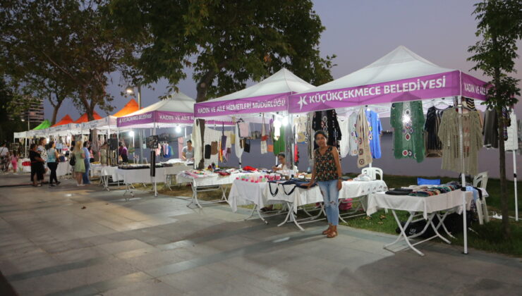 Hünerli Eller’in Kadın Emeği Pazarı 30 Ağustos’a dek Küçükçekmece Gölü’nde
