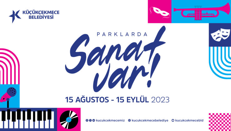 Küçükçekmece’nin parklarında sanat var