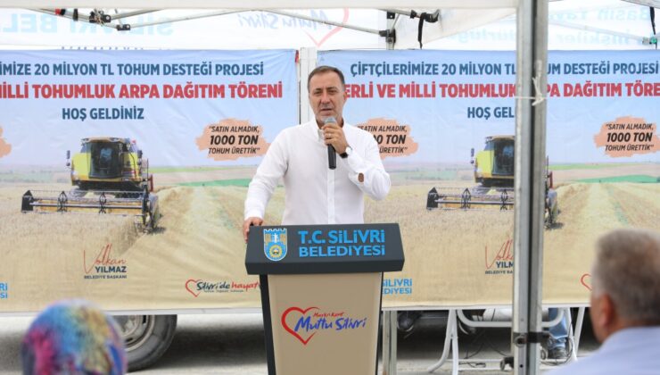 Silivri Belediyesinden çiftçilere 12 milyon TL’lik tohumluk arpa desteği
