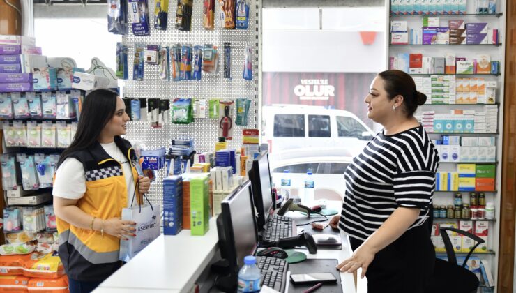 Belediye’den eczacılara anlamlı ziyaret