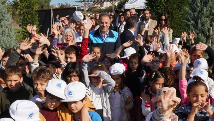 Kışlık fideler çocukların elleriyle toprakla buluştu