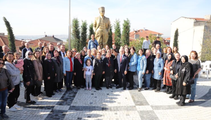 Atatürk’ün anılarında yer alan Çakmaklı da Atatürk Anıtı açıldı