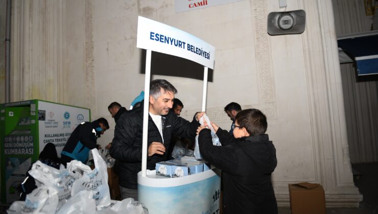 Belediyeden vatandaşlara kandil simidi ikramı