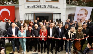 Sinanoba Mahallesi muhtarlık binası törenle açıldı