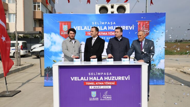 Yılmaz hız kesmiyor! Huzurevi inşaatında ilk harç döküldü