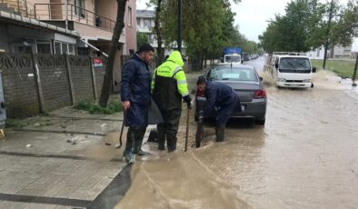 Silivri’de Şiddetli Yağmura Hızlı Müdahale