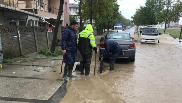 Silivri’de Şiddetli Yağmura Hızlı Müdahale