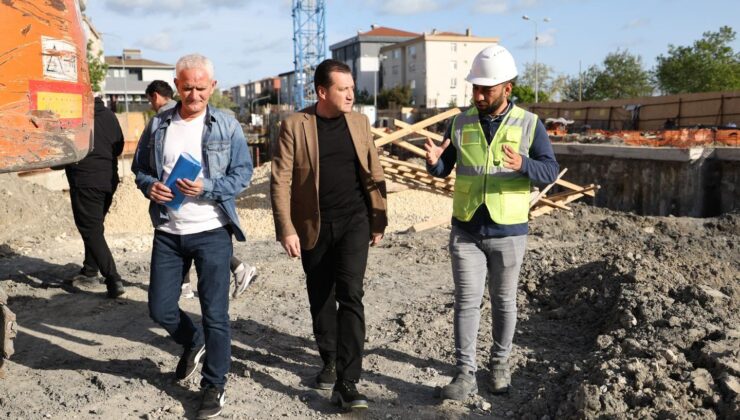 Silivri Belediye Başkanı Bora Balcıoğlu Gençlik ve Kültür Merkezi İnşaatını İnceledi