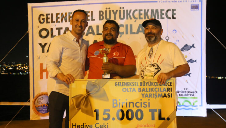 Büyükçekmeceli olta balıkçıları kıyası yarıştı