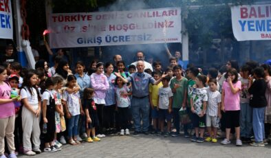 Öğrenciler deniz okulunda balık ve denizi öğrendiler