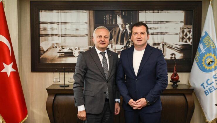 Başkan Balcıoğlu Büyükçekmece Belediyesi Başkan Yardımcısı Ömer Kazancı’yı Makamında Ağırladı