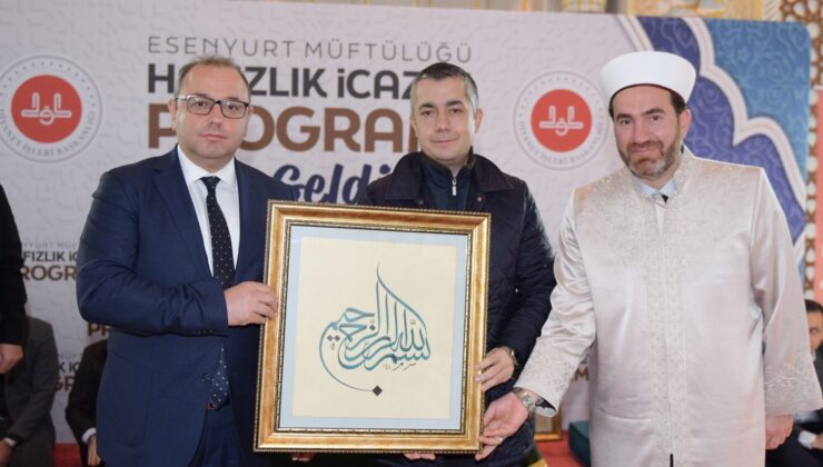 Esenyurt’ta 202 hafız için icazet töreni düzenlendi 