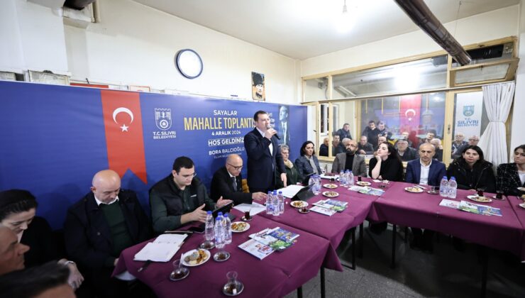 Başkan Balcıoğlu Sayalar Mahallesi’nde Halk Toplantısı Yaptı
