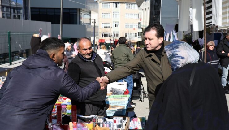 Başkan Balcıoğlu Silivri Pazartesi Pazarı’nda Vatandaşlarla Buluştu