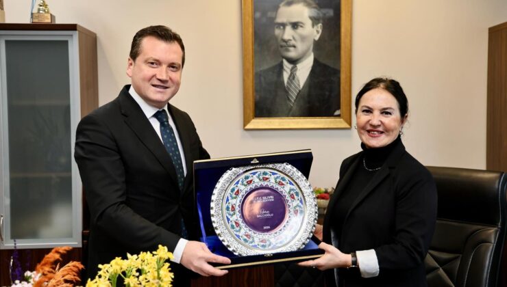 Başkan Balcıoğlu, İSKİ Silivri Şube Müdürü Gülay Özvatan’ı Ziyaret Etti