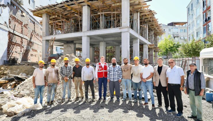 Başkan Balcıoğlu, Alibey Cami yapım çalışmalarını inceledi