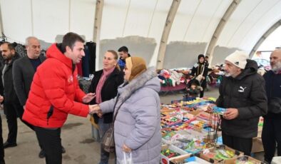 Başkan Erhan Güzel’den Perşembe Pazarı Ziyareti