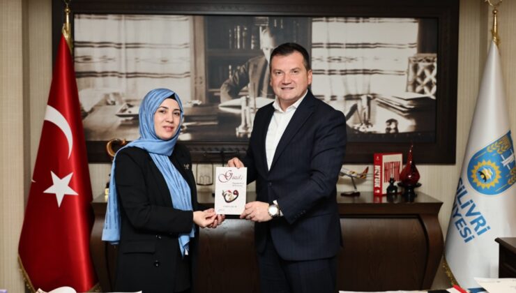 Yazar Çağlar, Başkan Balcıoğlu’nu ziyaret etti